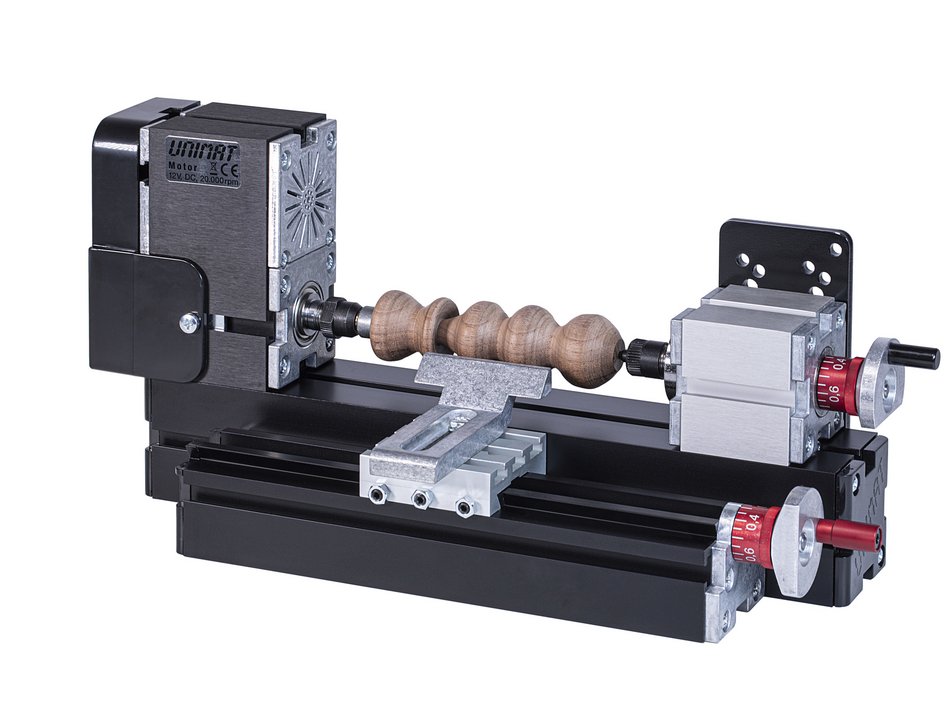 Drechselbank mit Längsschlitten Technic Set