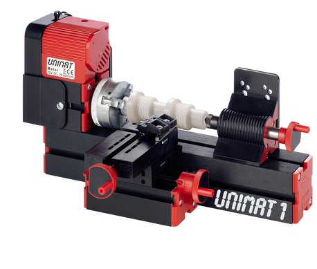 UNIMAT Drehbank mit Kunststoffteil