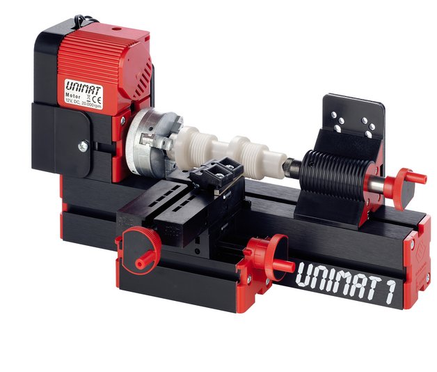 UNIMAT Drehbank mit Kunststoffteil