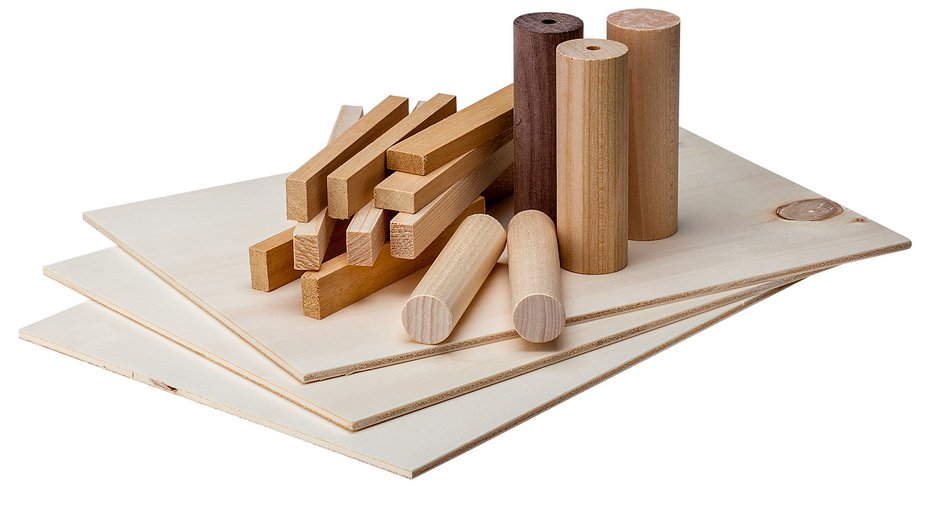 Holzset mit Drechselholz und Sägeholz